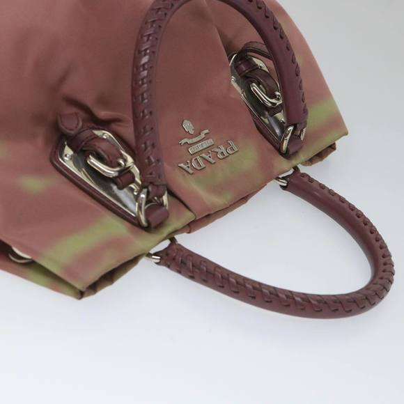 PRADA Hand Bag Nylon Pink Auth am5092 - Picture 6 of 16